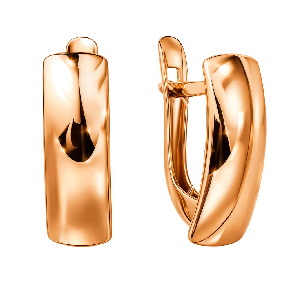 Серьги из красного золота 375 пробы