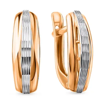Серьги из красного золота 375 пробы