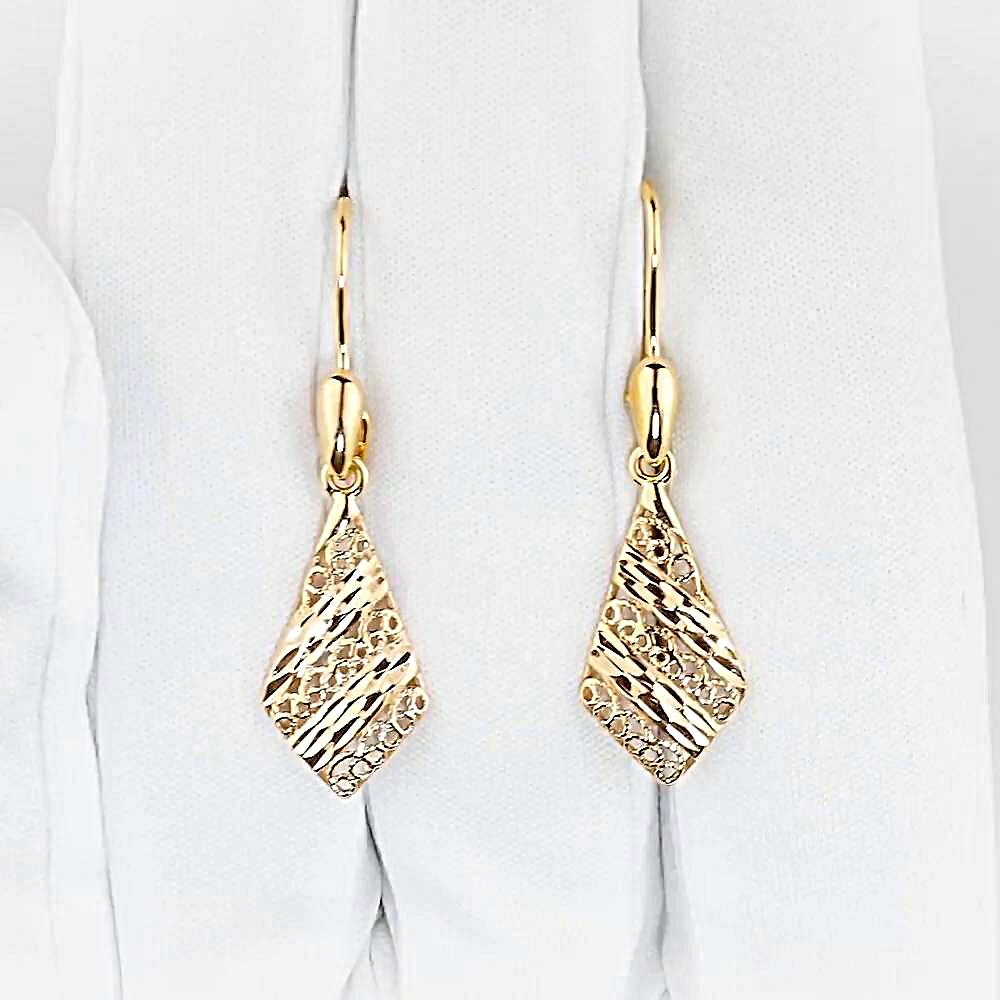 Серьги из красного золота 375 пробы 1