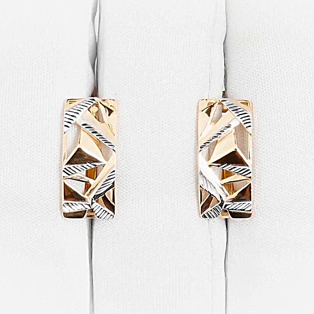 Серьги из красного золота 375 пробы