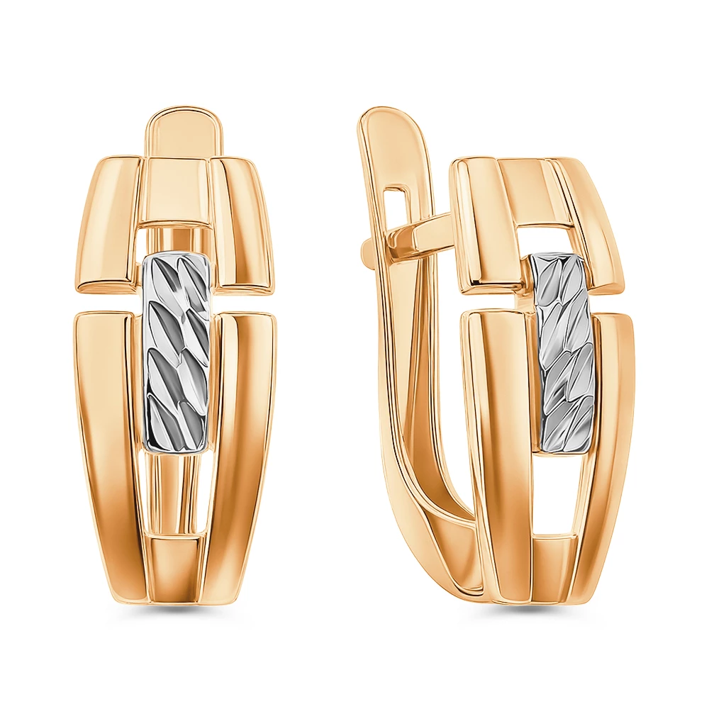 Серьги из красного золота 375 пробы