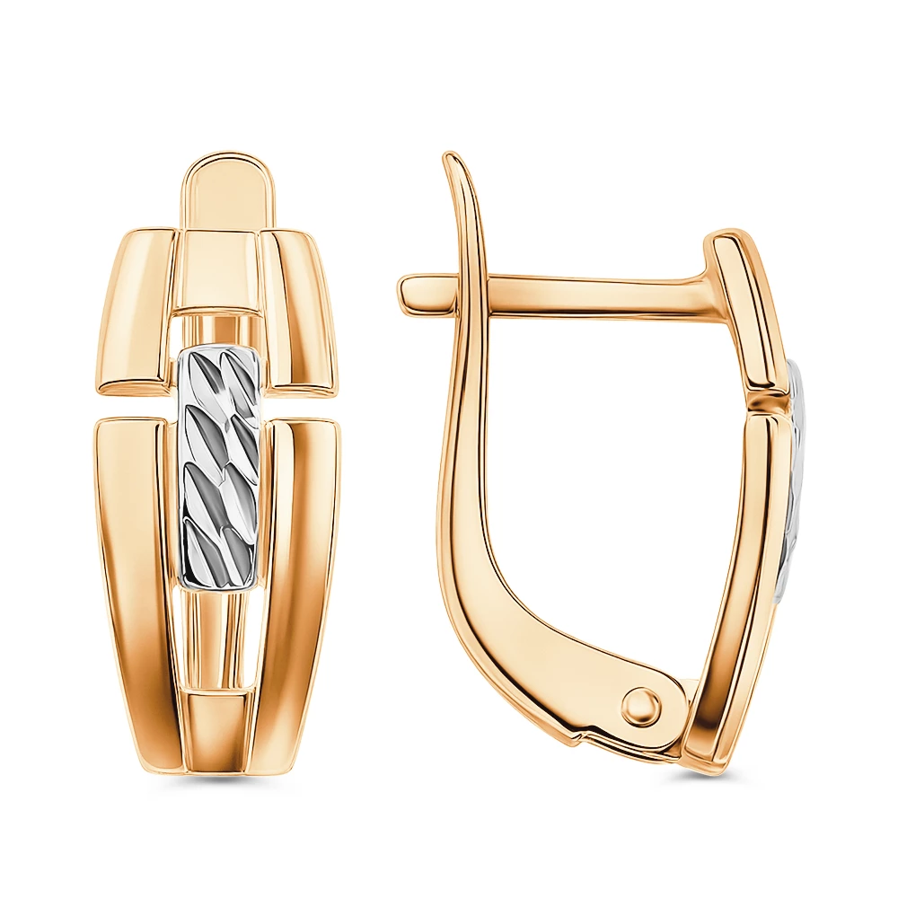 Серьги из красного золота 375 пробы