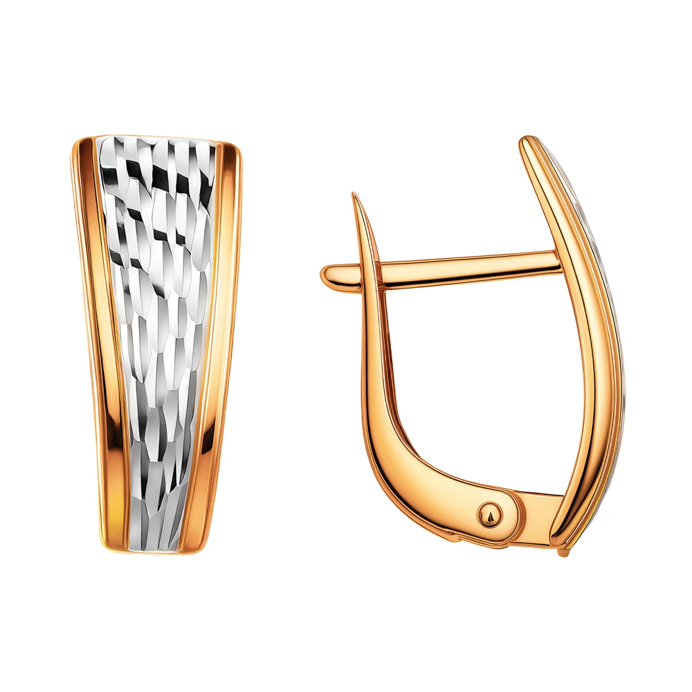 Серьги из красного золота 585 пробы