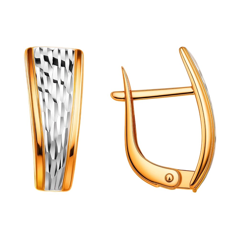 Серьги из красного золота 585 пробы