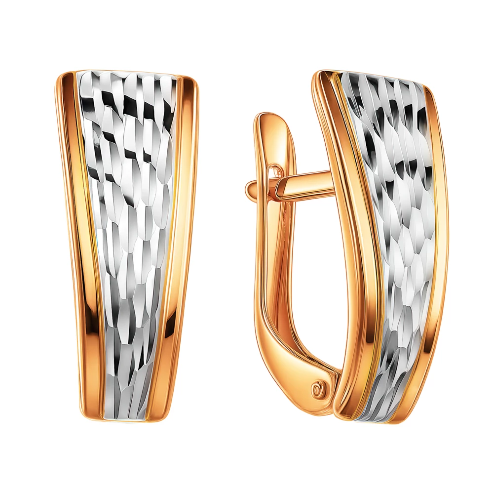 Серьги из красного золота 585 пробы