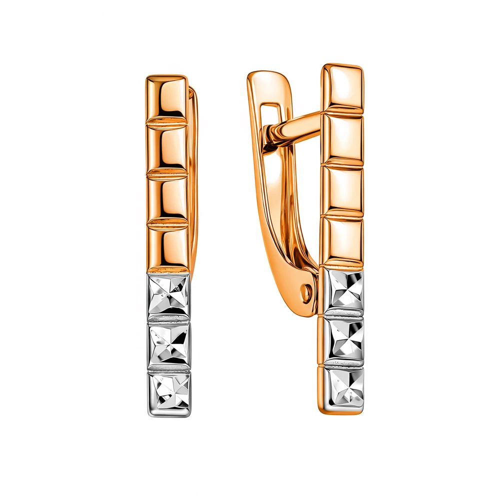 Серьги из красного золота 585 пробы