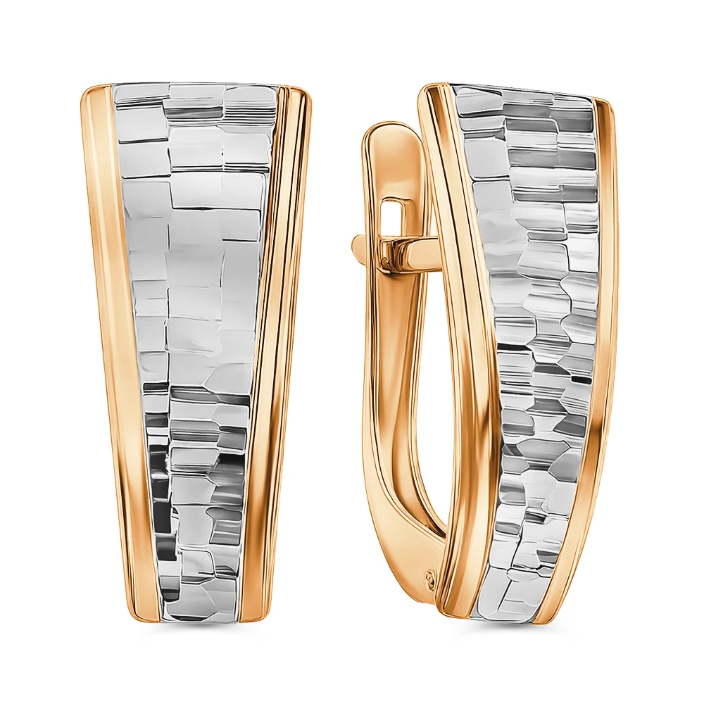 Серьги из красного золота 585 пробы