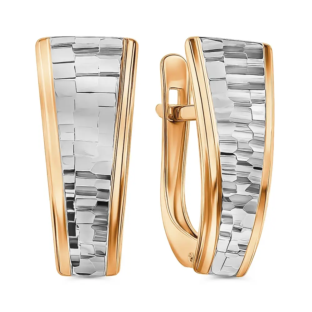 Серьги из красного золота 585 пробы 1