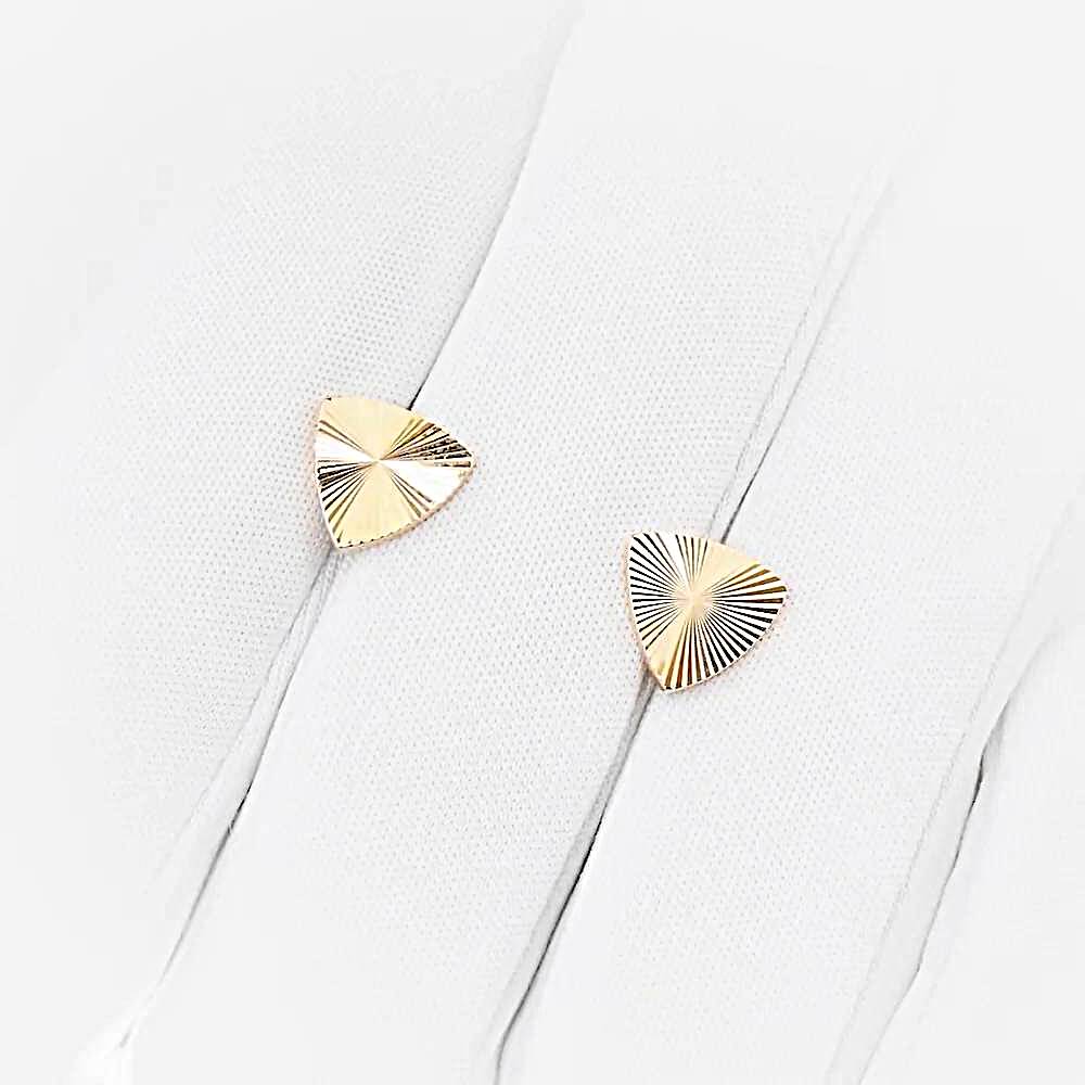 Серьги из красного золота 585 пробы 1