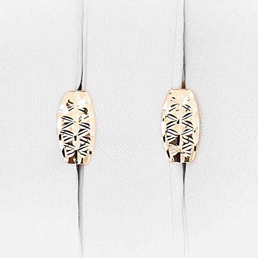 Серьги из красного золота 585 пробы