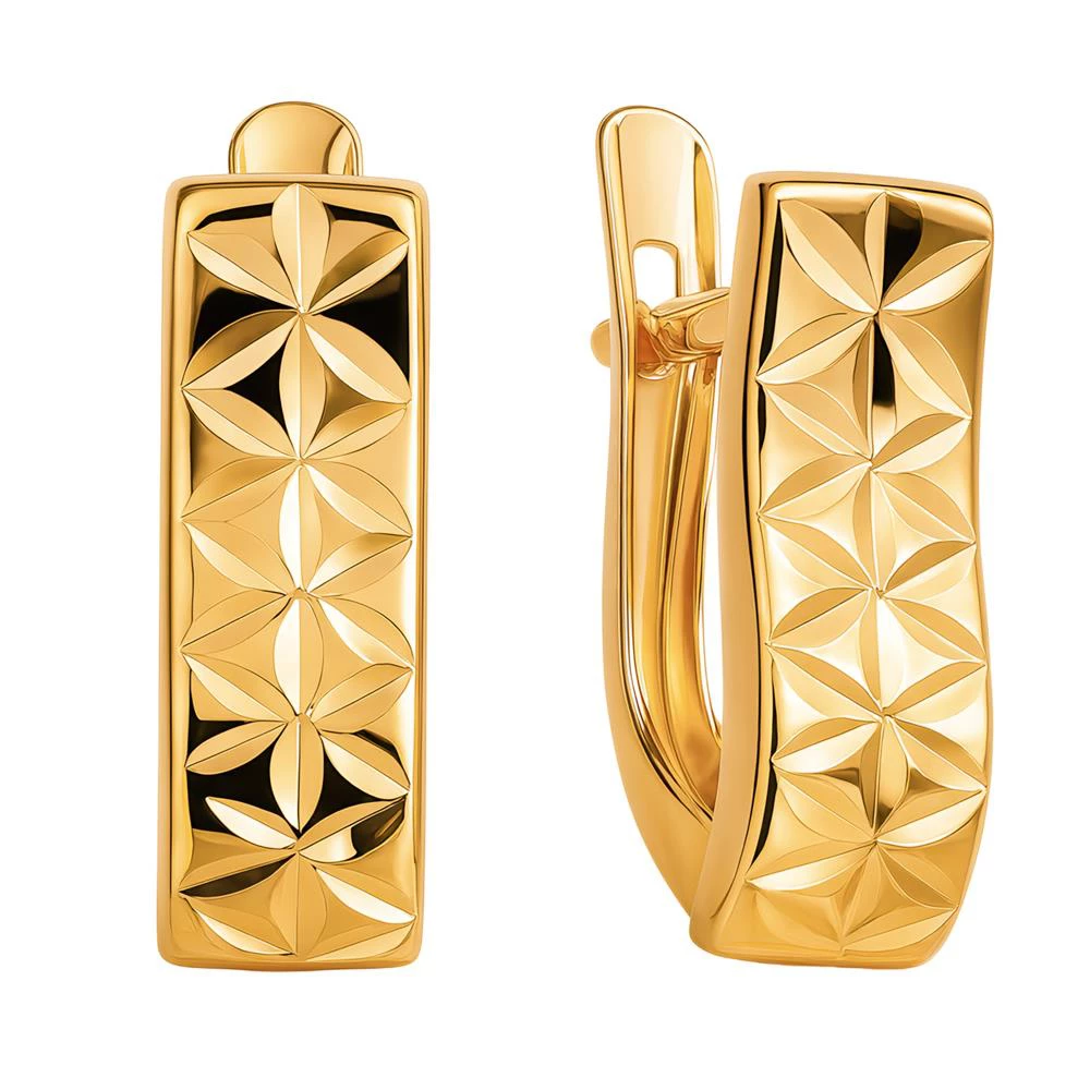 Серьги из красного золота 585 пробы
