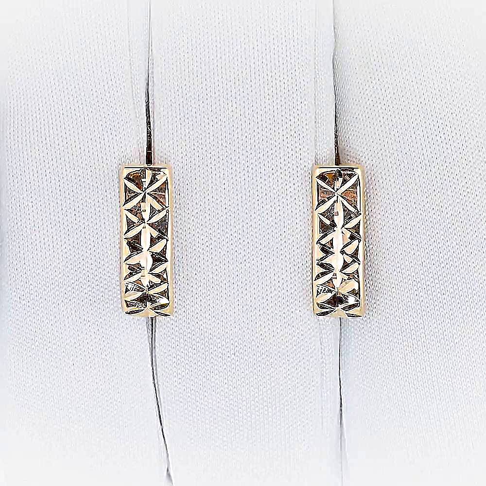 Серьги из красного золота 585 пробы