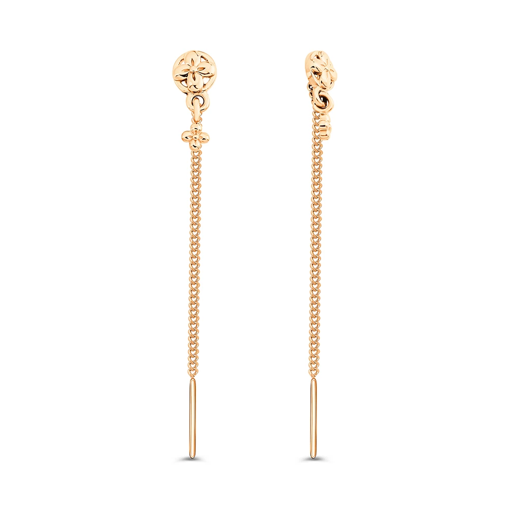 Серьги из красного золота 585 пробы
