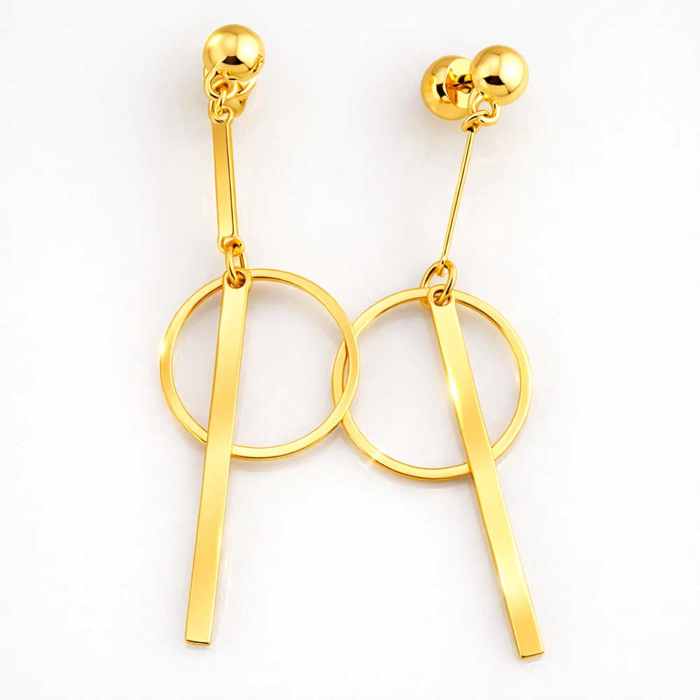 Серьги из красного золота 585 пробы