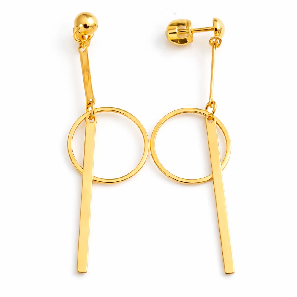 Серьги из красного золота 585 пробы