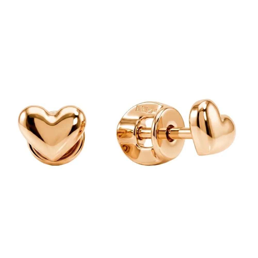 Серьги из красного золота 585 пробы