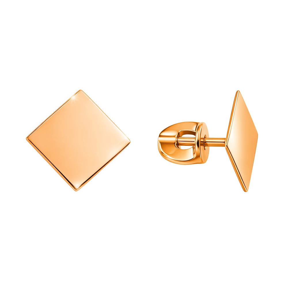 Серьги из красного золота 585 пробы