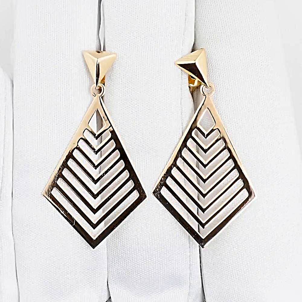 Серьги из красного золота 585 пробы