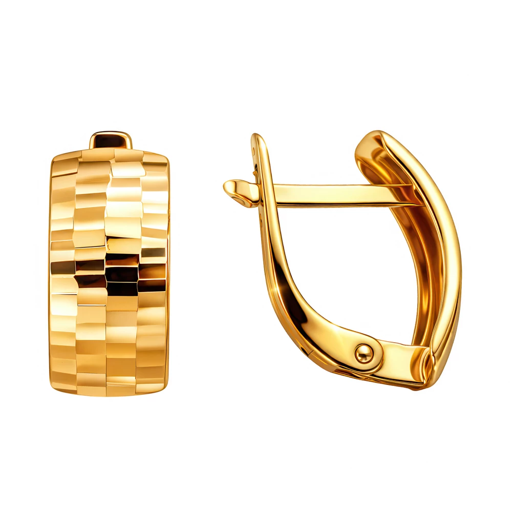 Серьги из красного золота 585 пробы