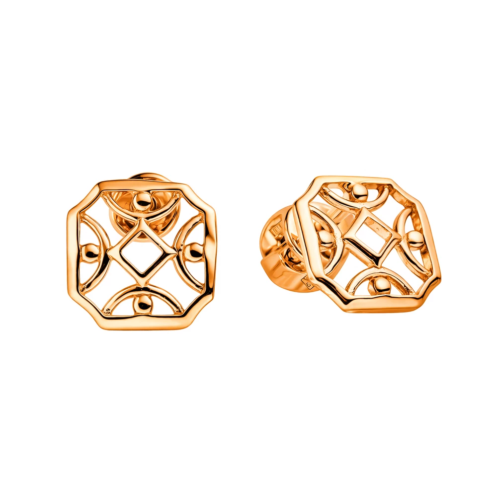 Серьги из красного золота 585 пробы