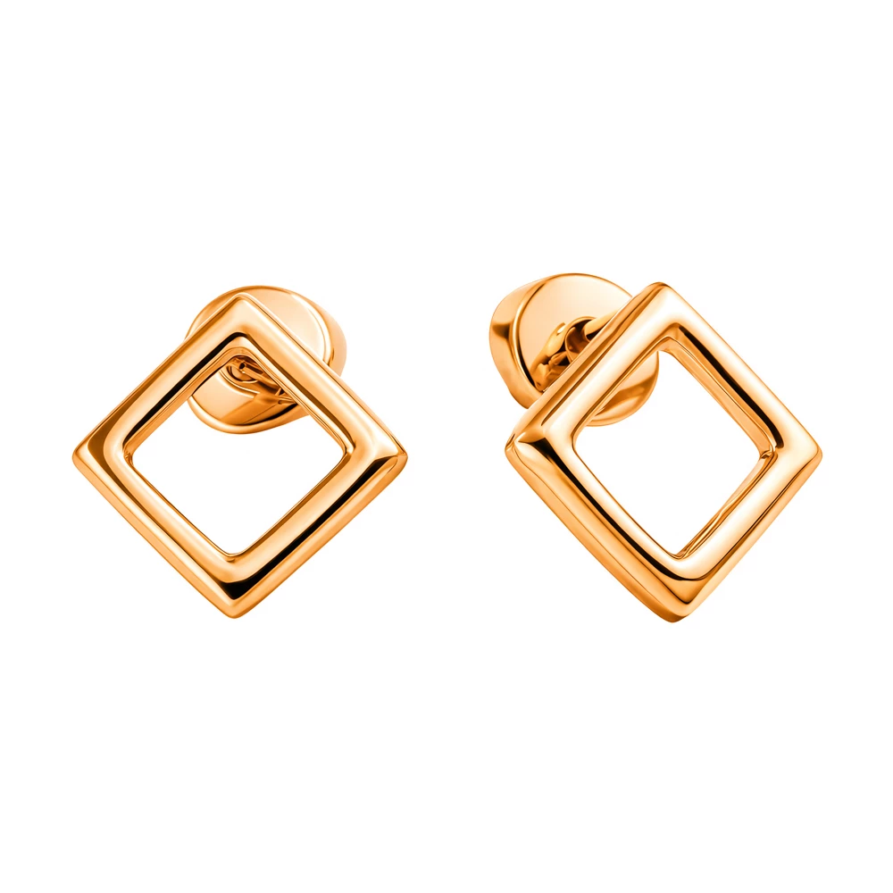 Серьги из красного золота 585 пробы