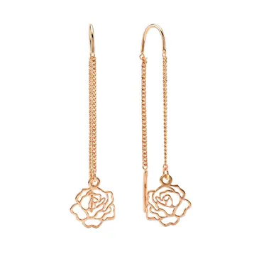 Серьги из красного золота 585 пробы