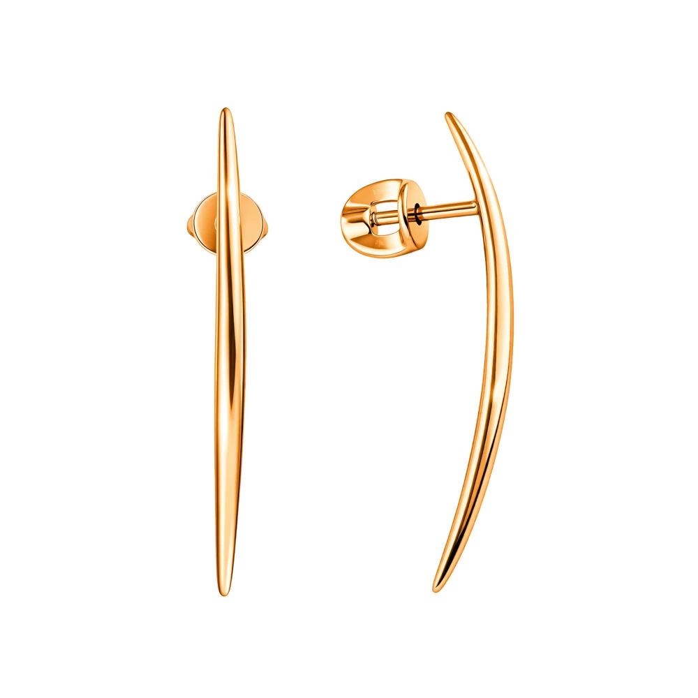 Серьги из красного золота 585 пробы