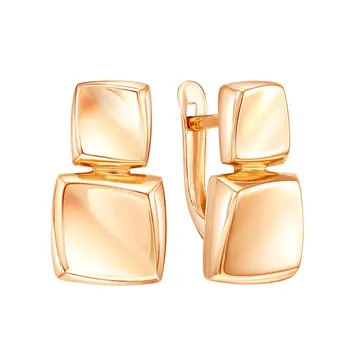 Серьги из красного золота 585 пробы