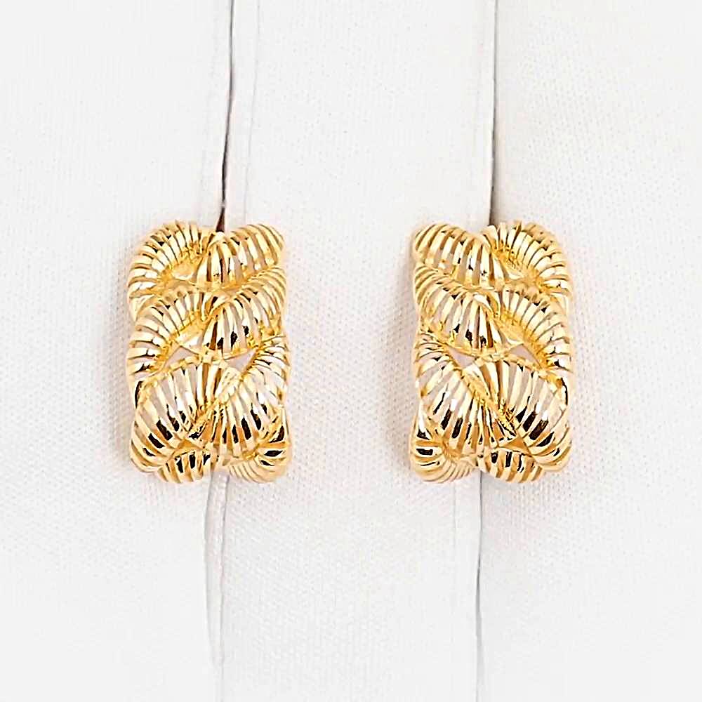 Серьги из красного золота 585 пробы 1
