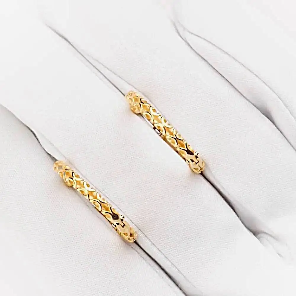 Серьги из красного золота 585 пробы 2