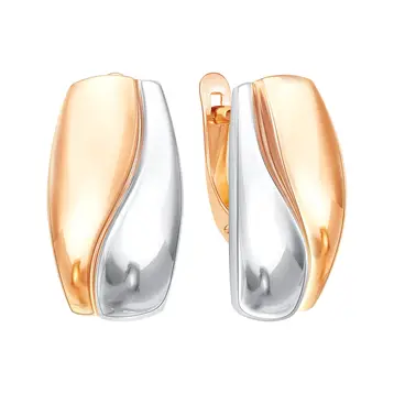 Серьги из красного золота 585 пробы