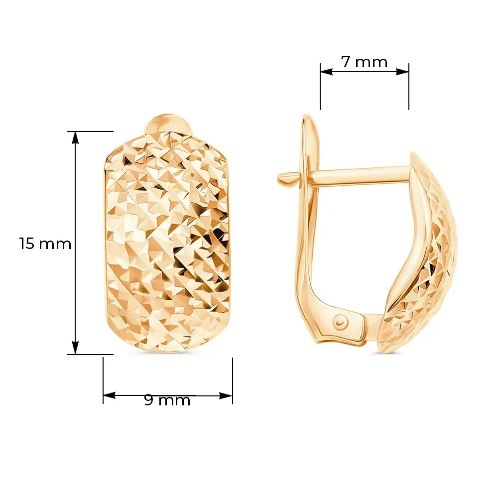 Серьги из красного золота 585 пробы 4