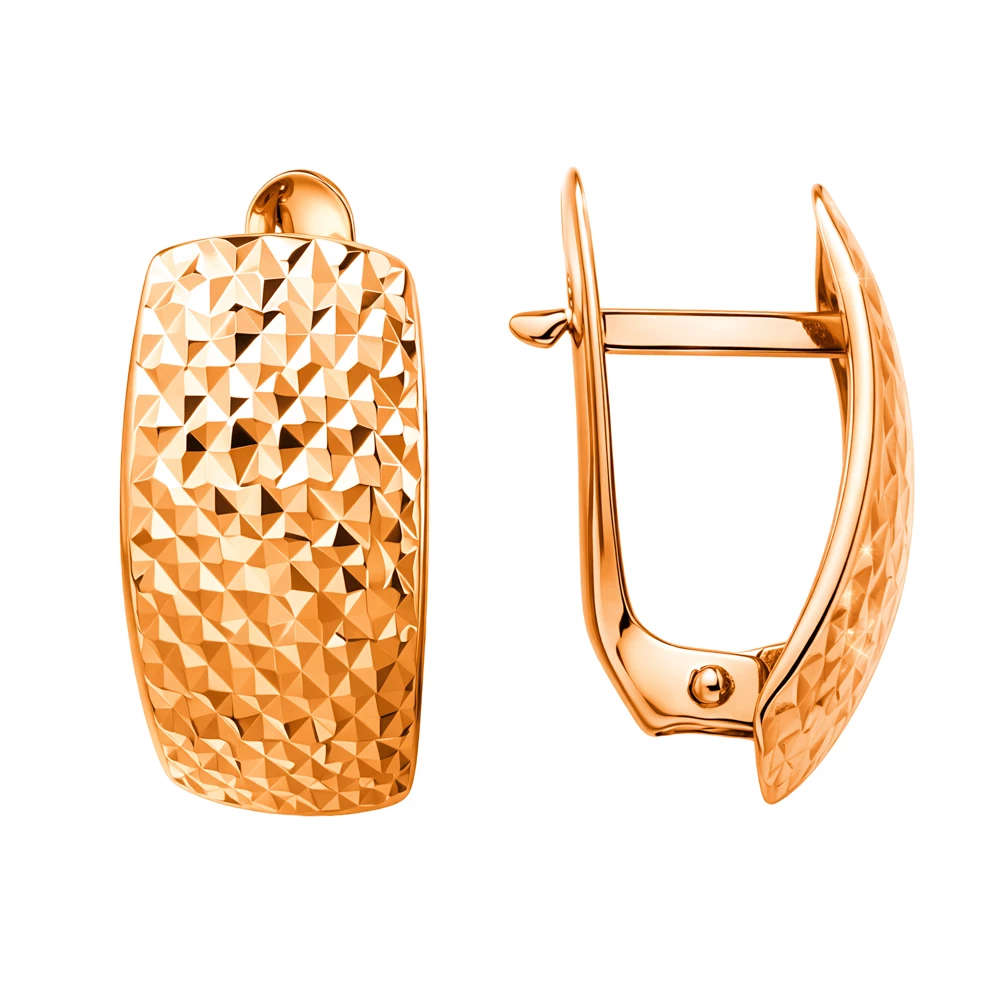 Серьги из красного золота 585 пробы