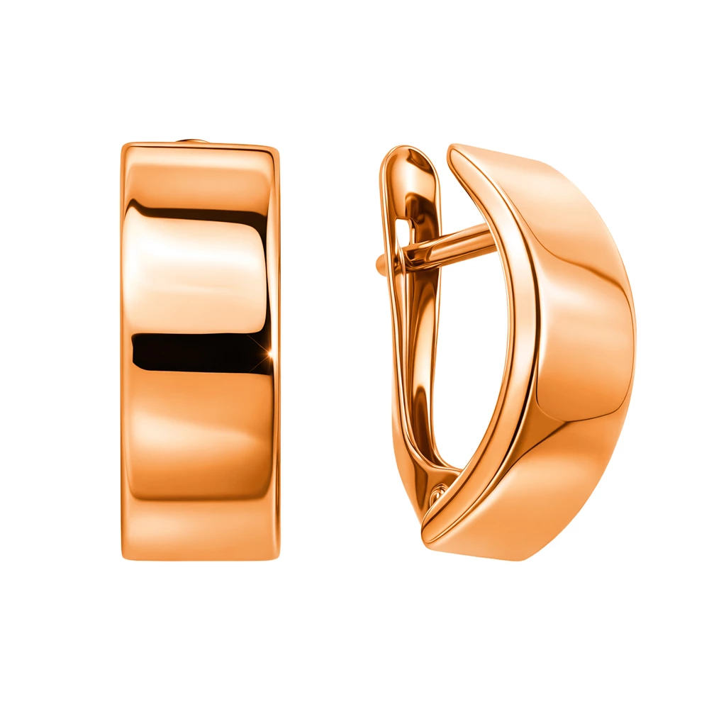 Серьги из красного золота 585 пробы