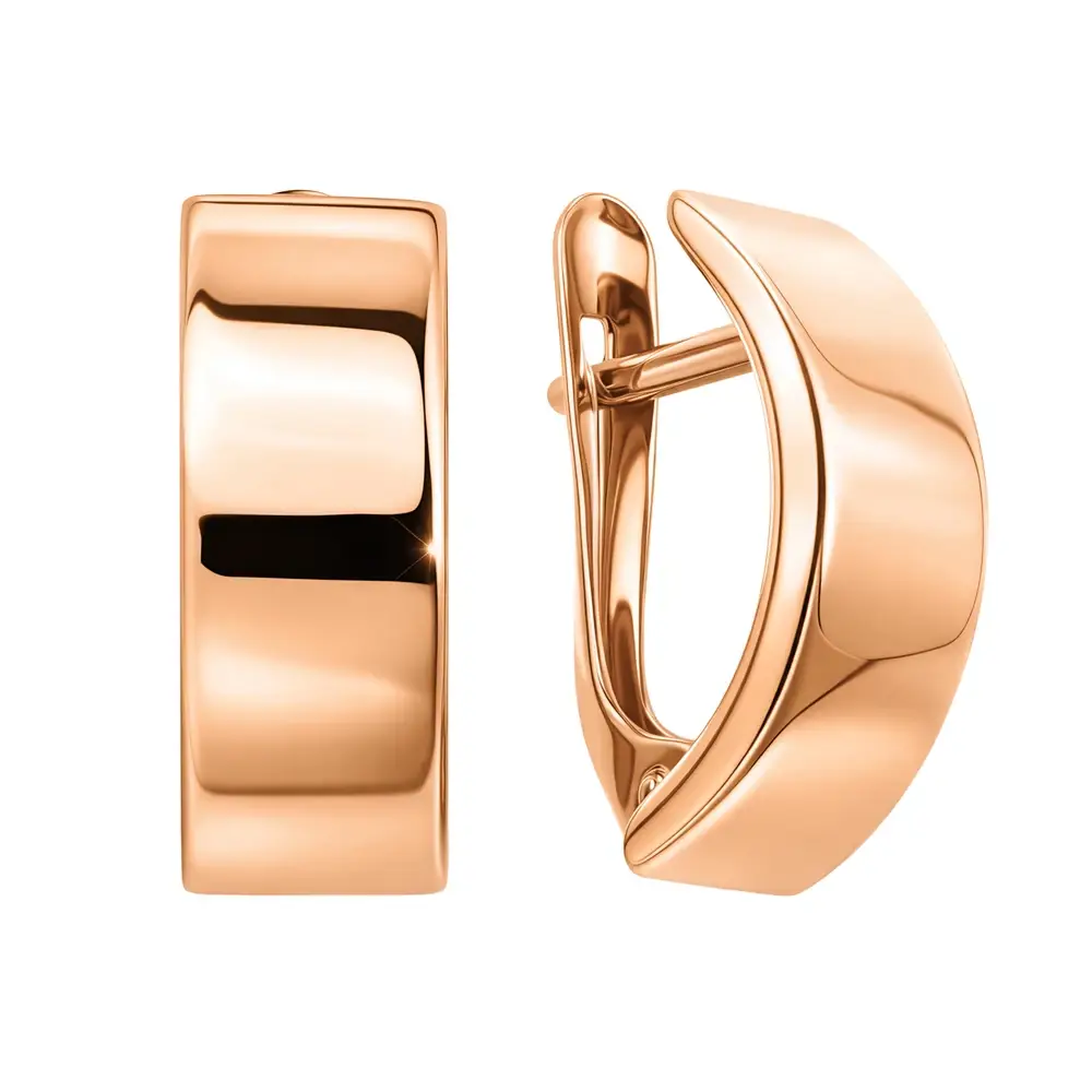 Серьги из красного золота 585 пробы