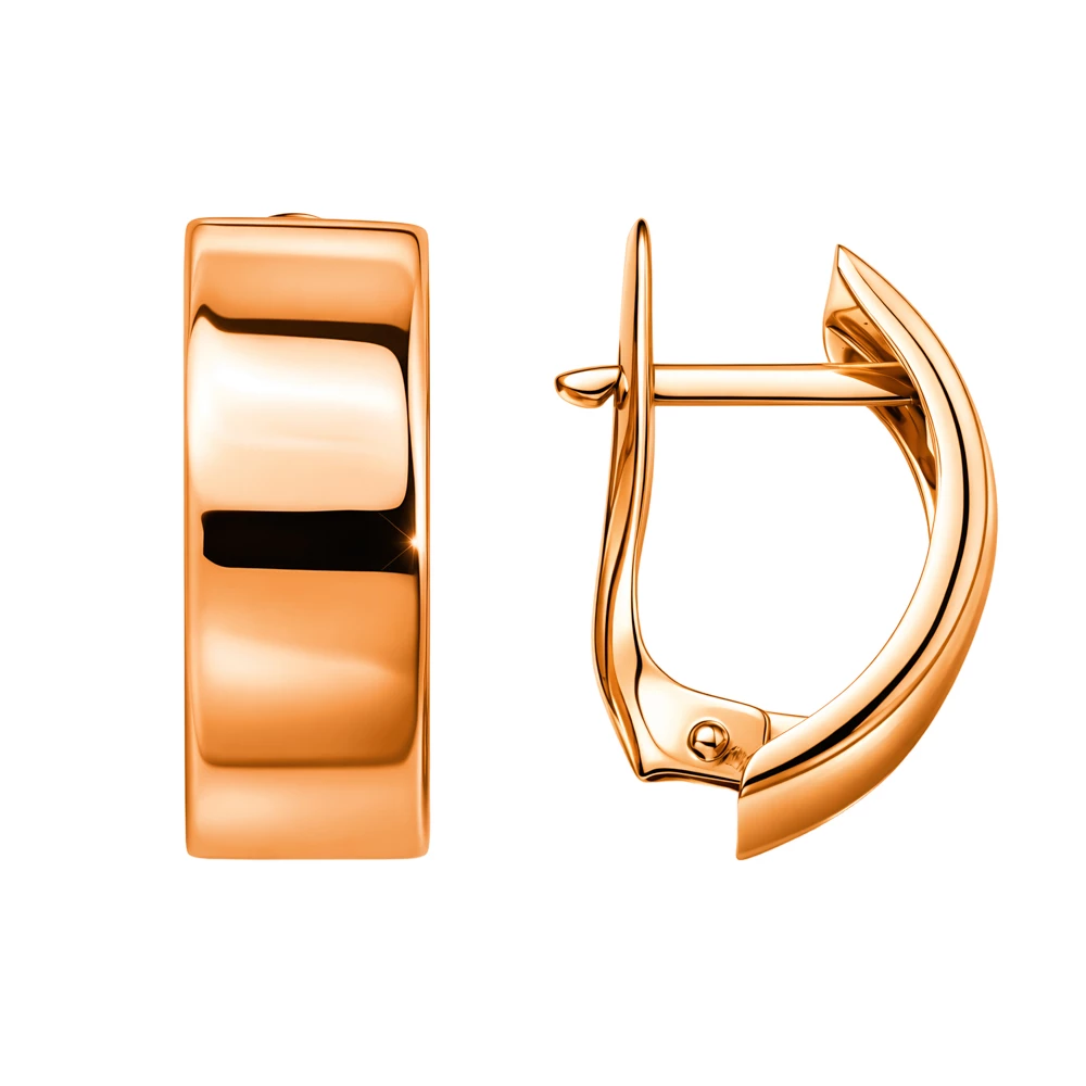 Серьги из красного золота 585 пробы