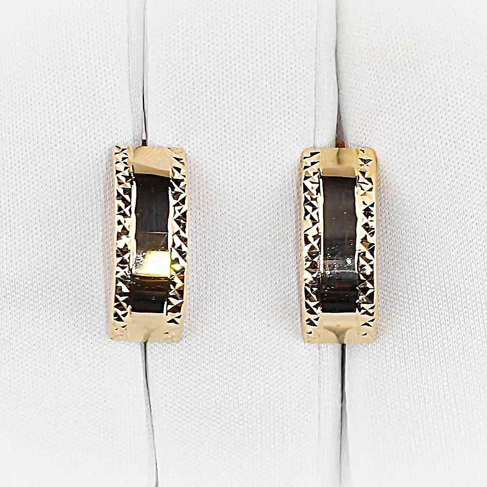 Серьги из красного золота 585 пробы