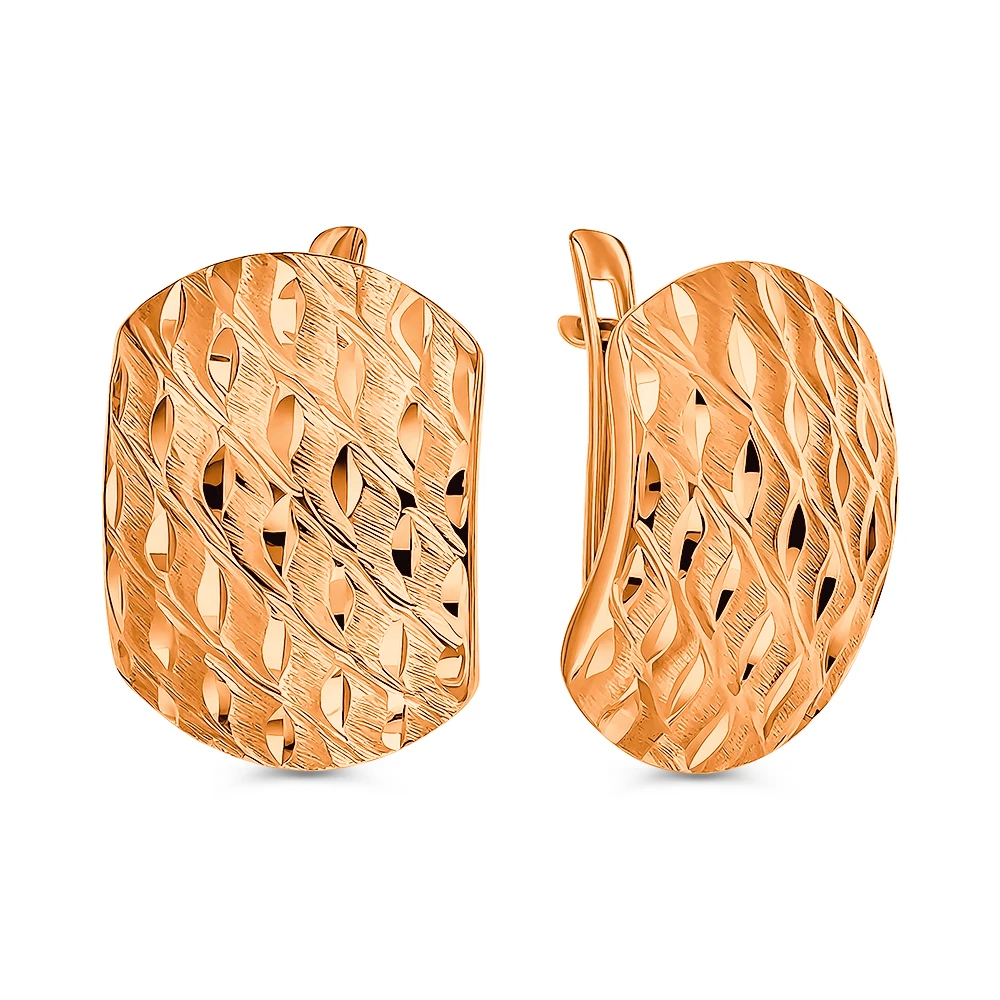 Серьги из желтого золота 585 пробы