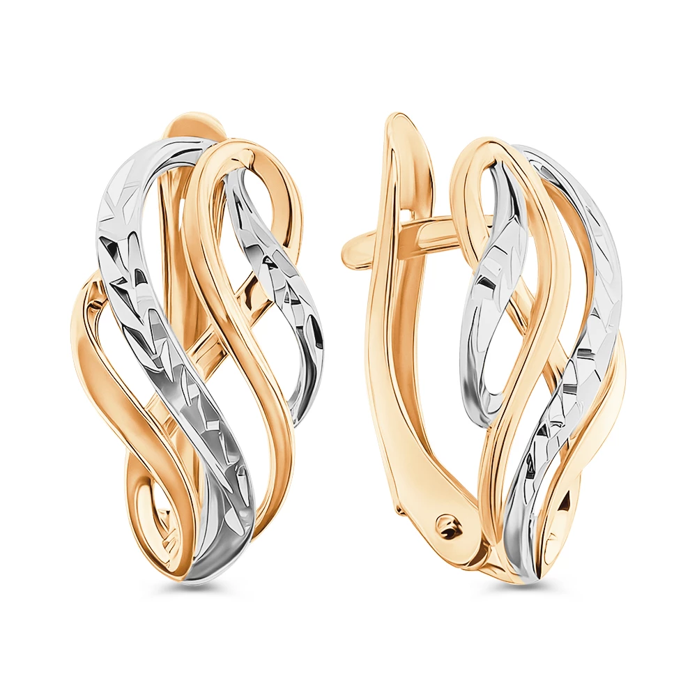 Серьги из красного золота 375 пробы