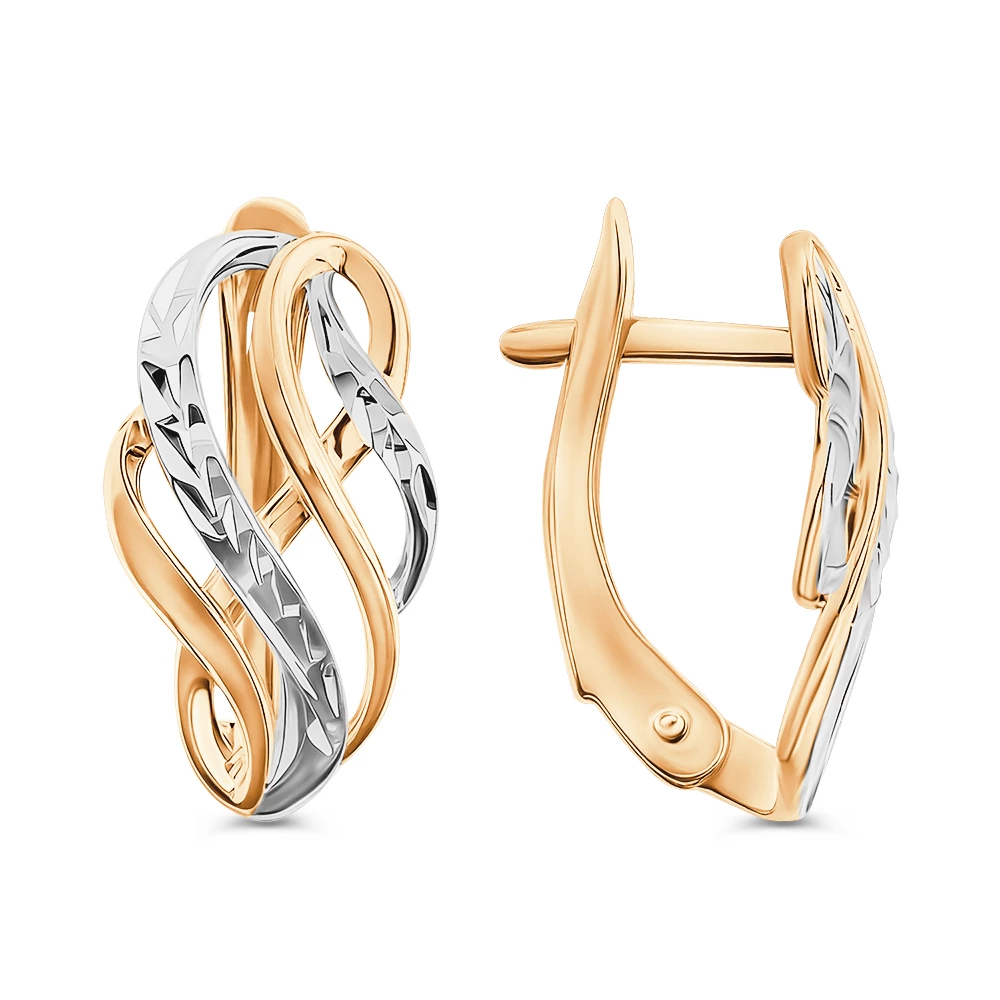 Серьги из красного золота 375 пробы