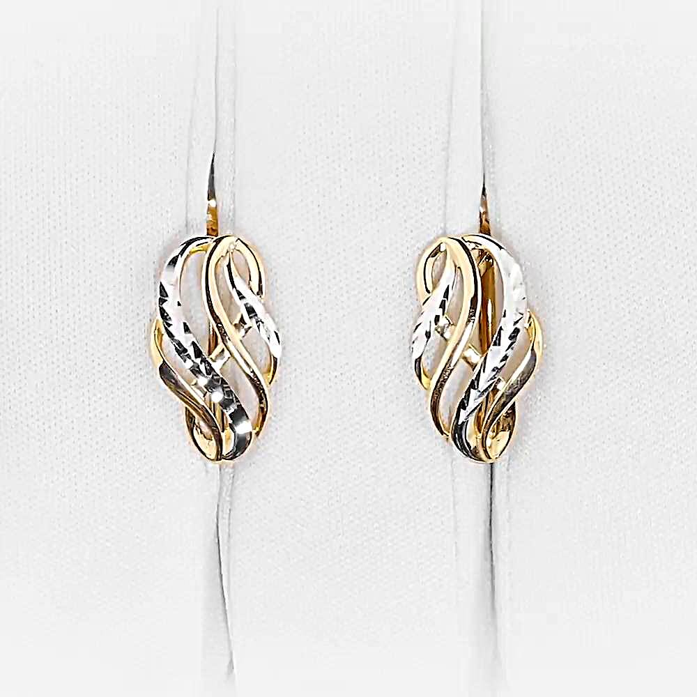 Серьги из красного золота 375 пробы