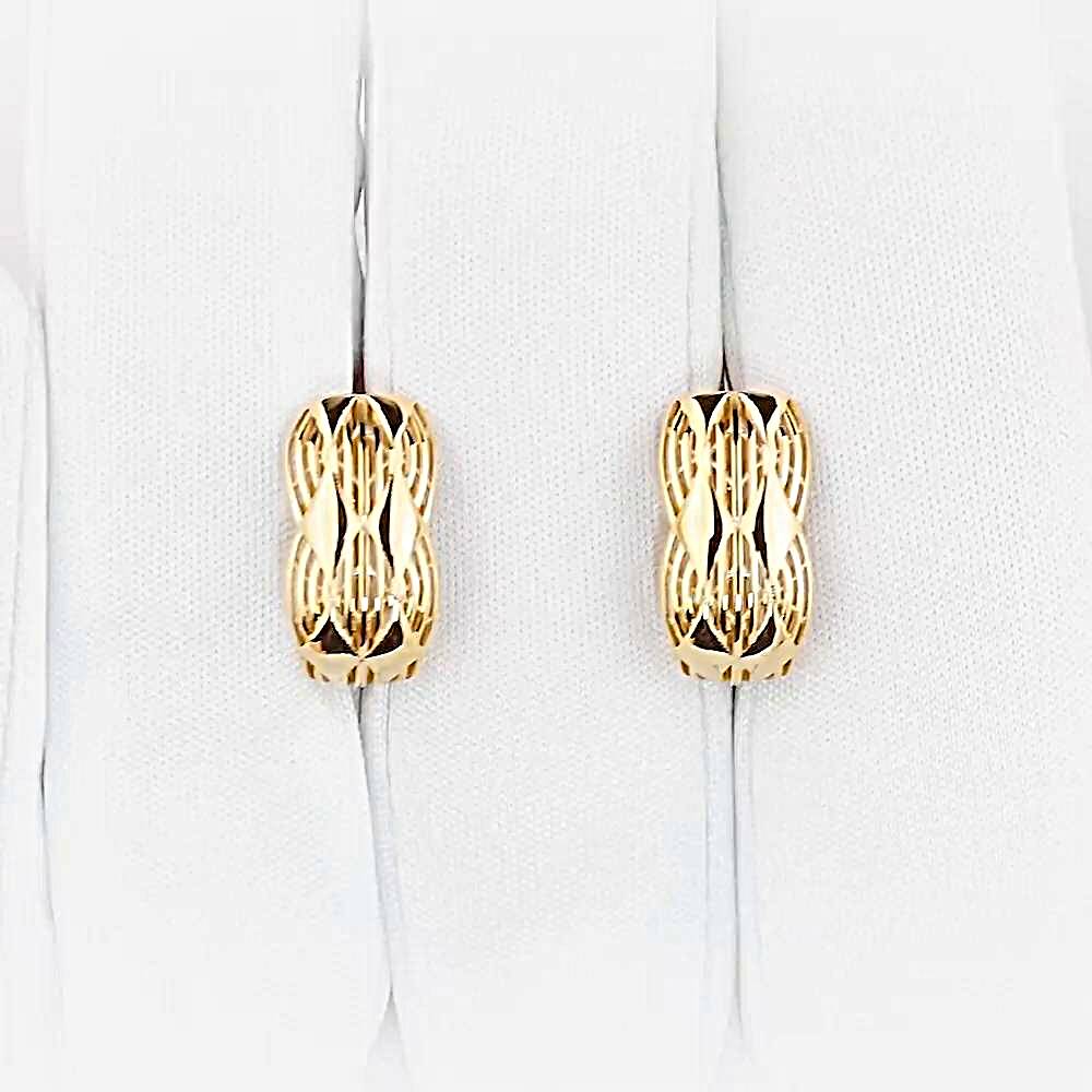 Серьги из красного золота 585 пробы 1