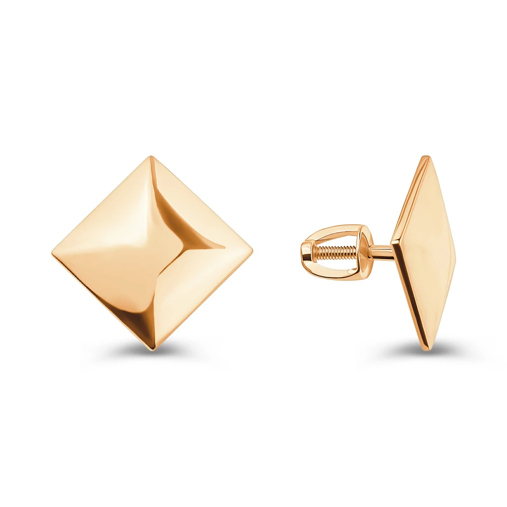 Серьги из красного золота 585 пробы