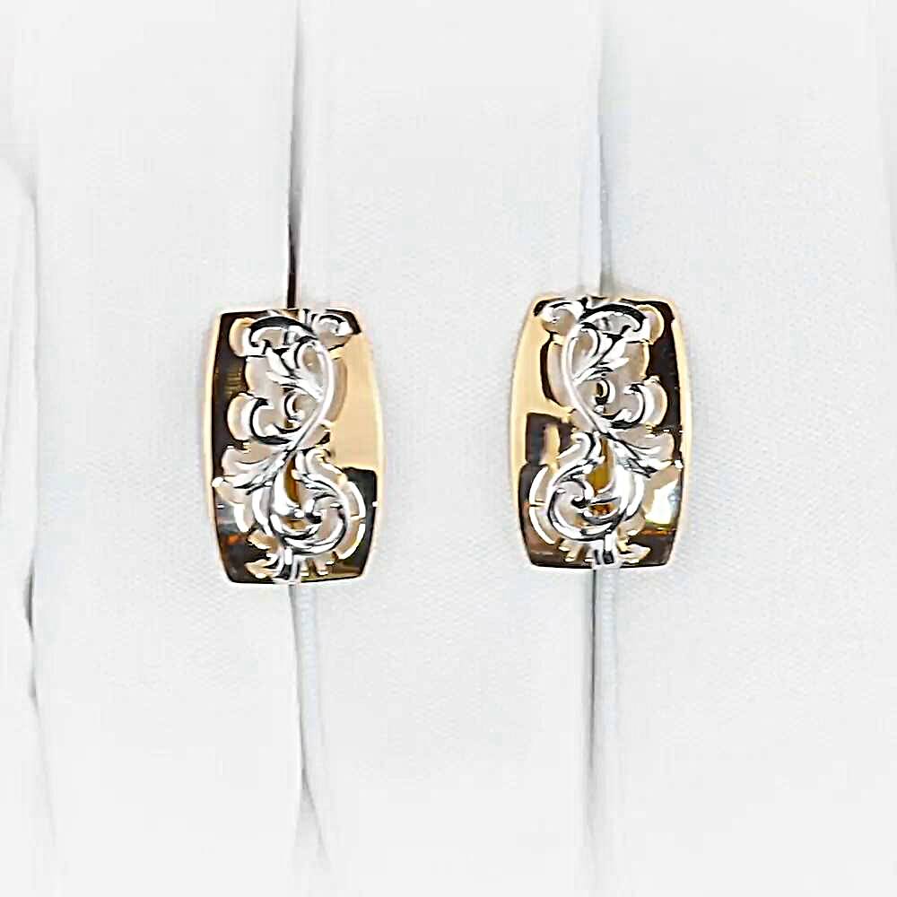 Серьги из красного золота 585 пробы 1