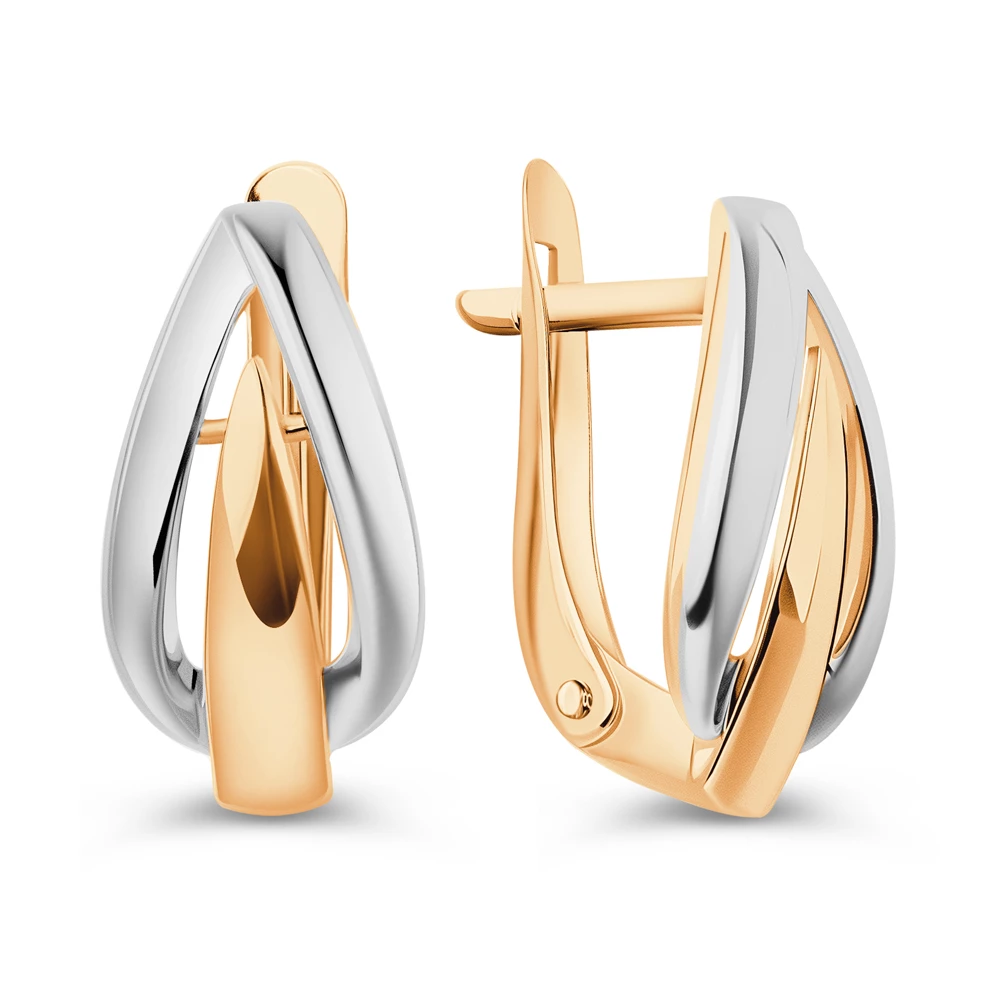 Серьги из красного золота 585 пробы