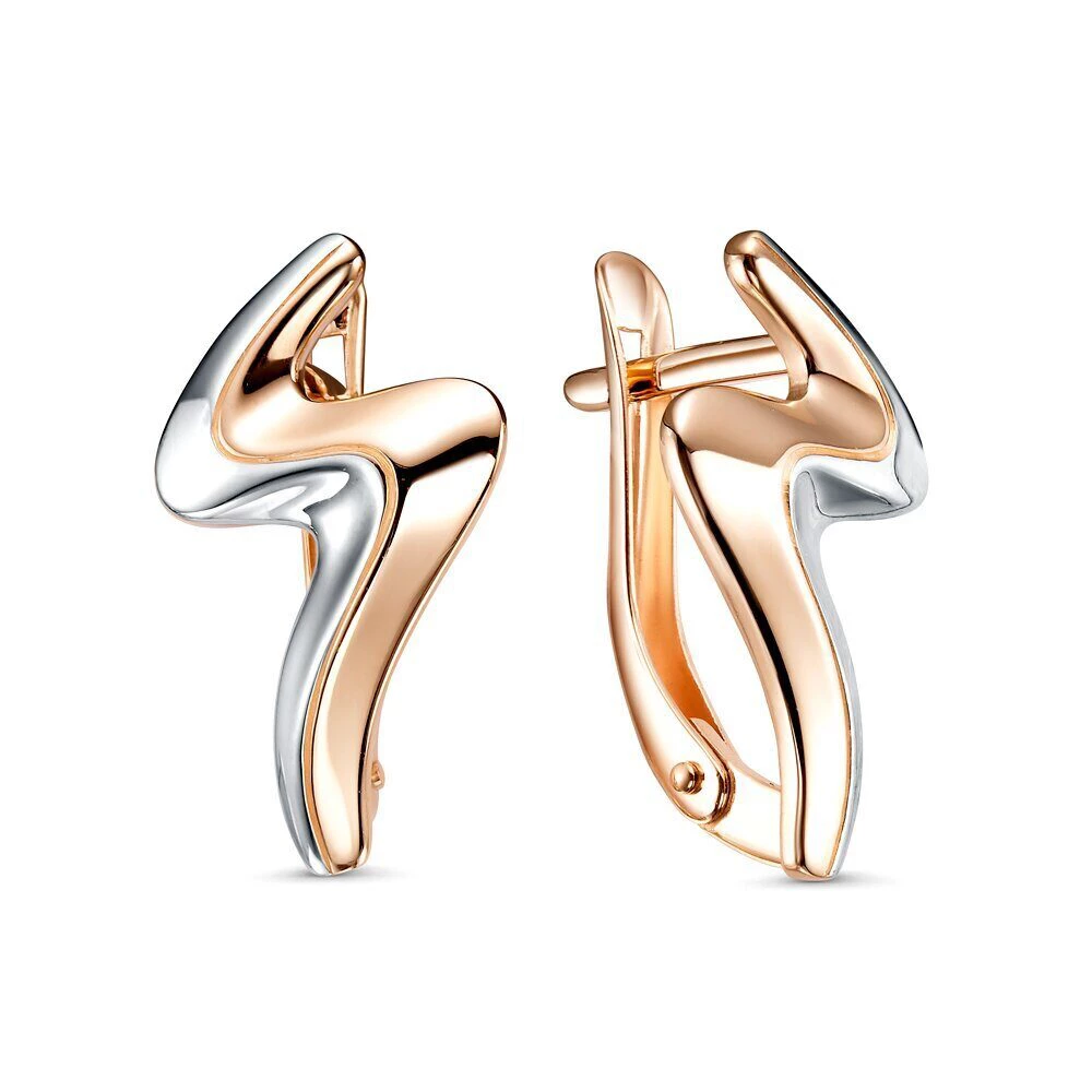 Серьги из красного золота 375 пробы