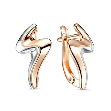 Серьги из красного золота 375 пробы