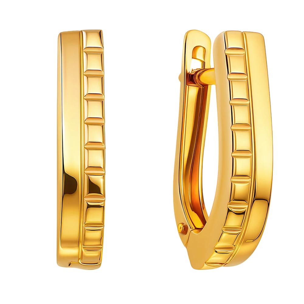 Серьги из красного золота 585 пробы