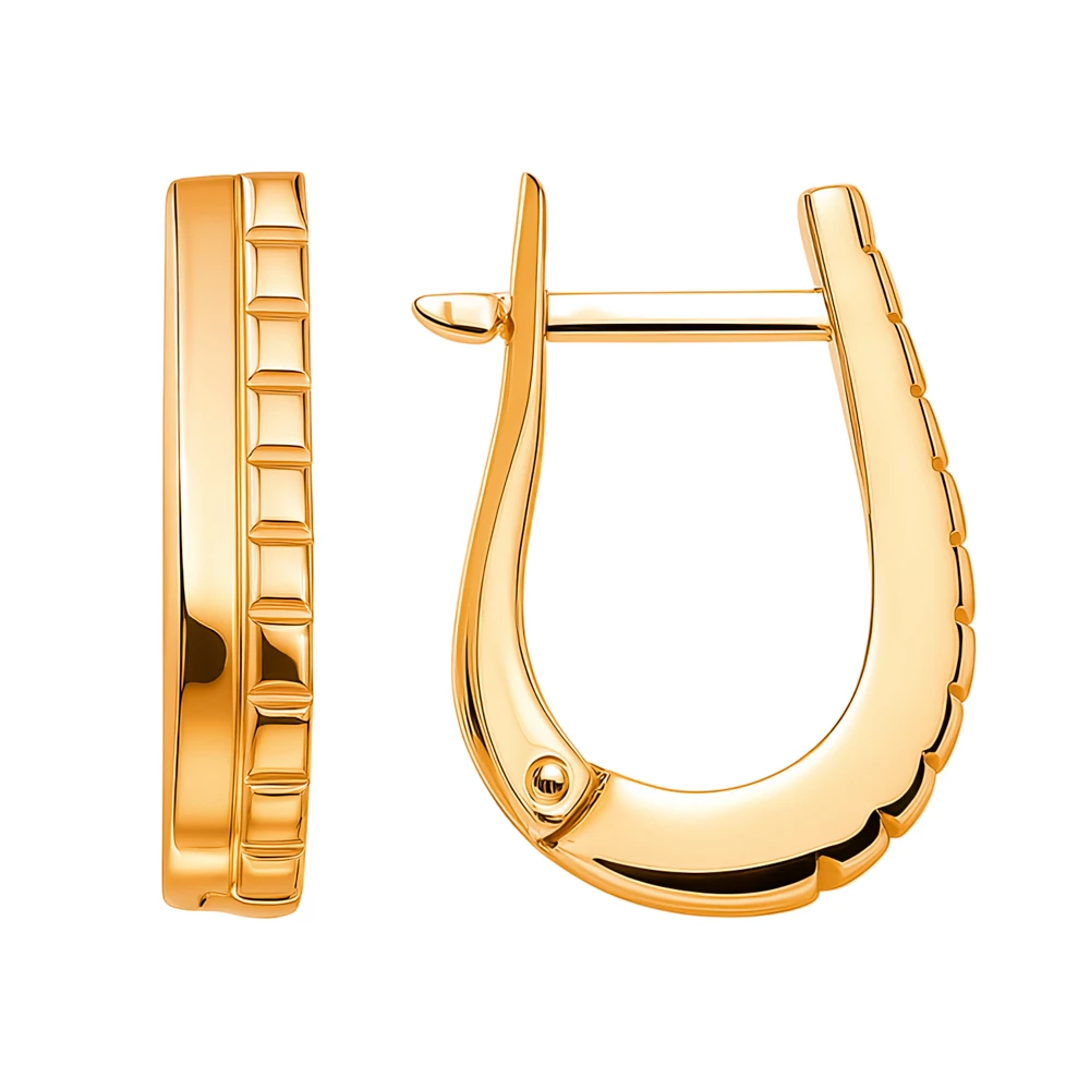 Серьги из красного золота 585 пробы