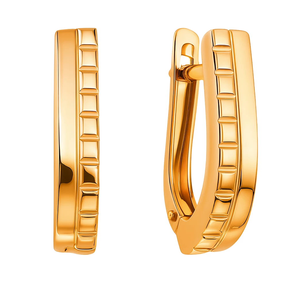 Серьги из красного золота 585 пробы